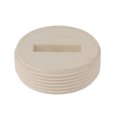 PVC DWV Countersunk Plug 1-1/2"