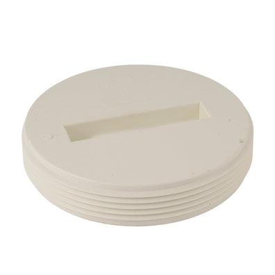 PVC DWV Countersunk Plug 4"