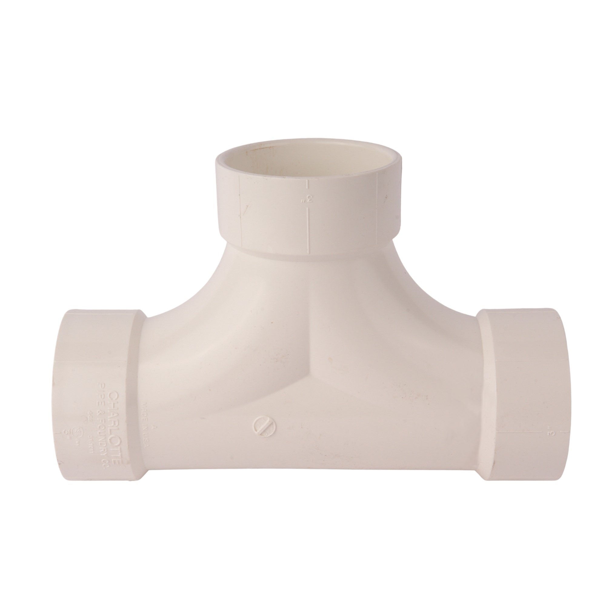 PVC DWV Cleanout Tee 3"