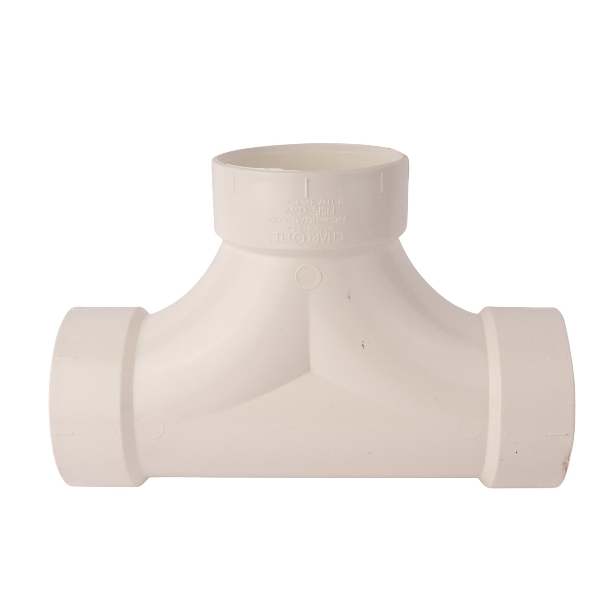 PVC DWV Cleanout Tee 4"