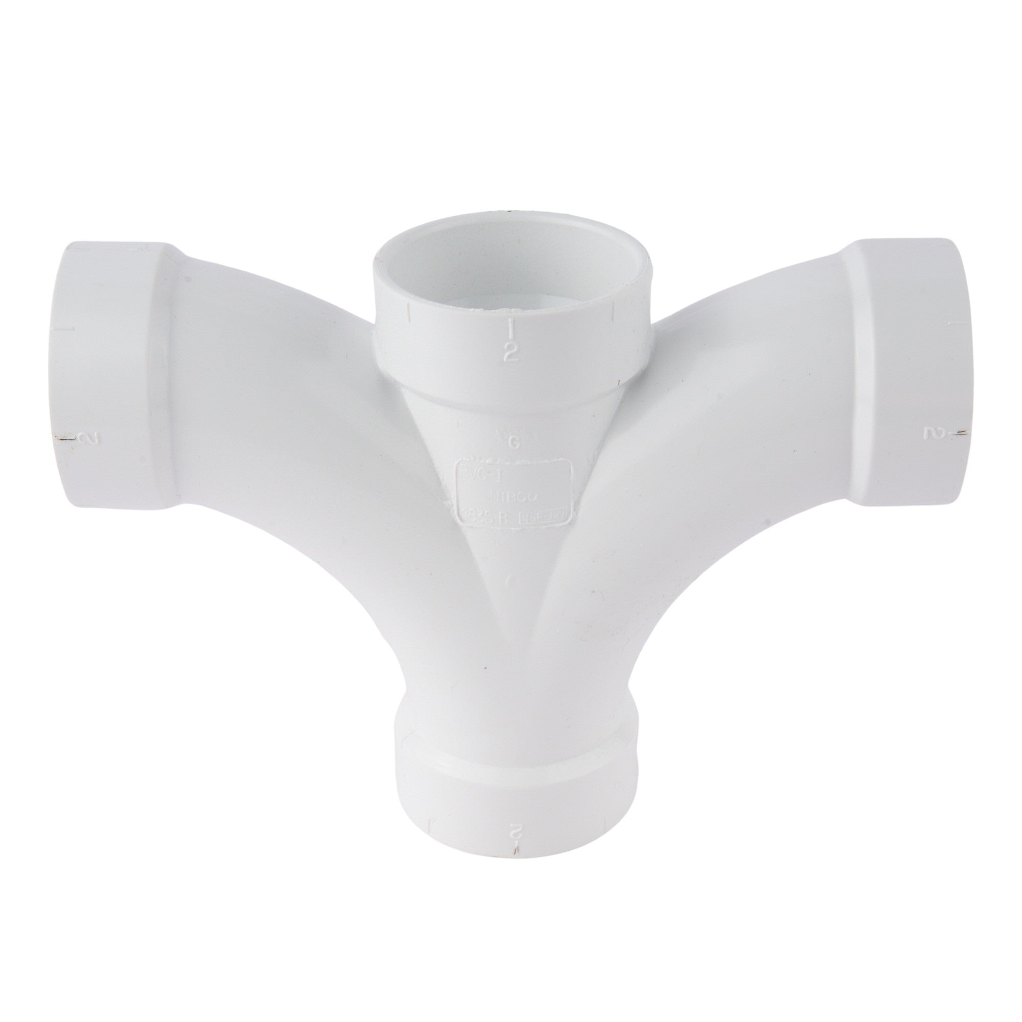 PVC DWV Double Fixture Fitting 2"