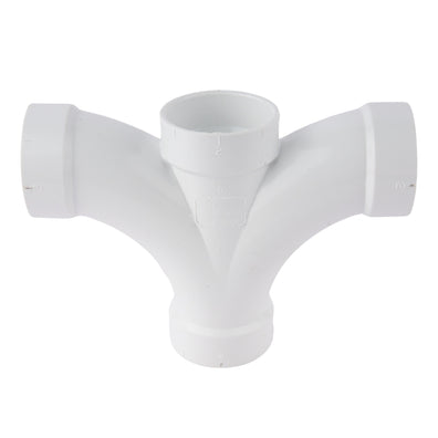 PVC DWV Double Fixture Fitting 2"
