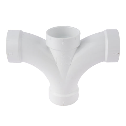 PVC DWV Double Fixture Fitting 2"