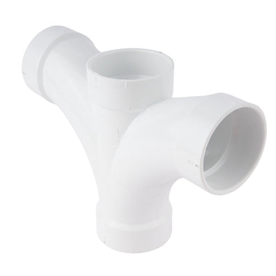 PVC DWV Double Fixture Fitting 2"