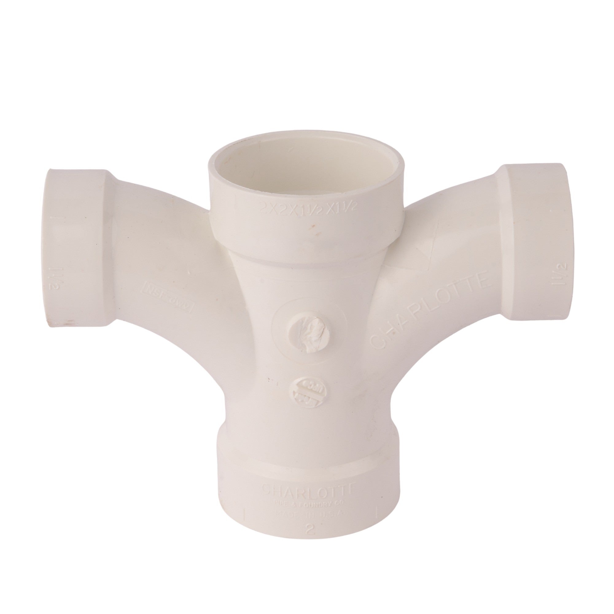 PVC DWV Double Fixture Tee - APEX Supply Co.