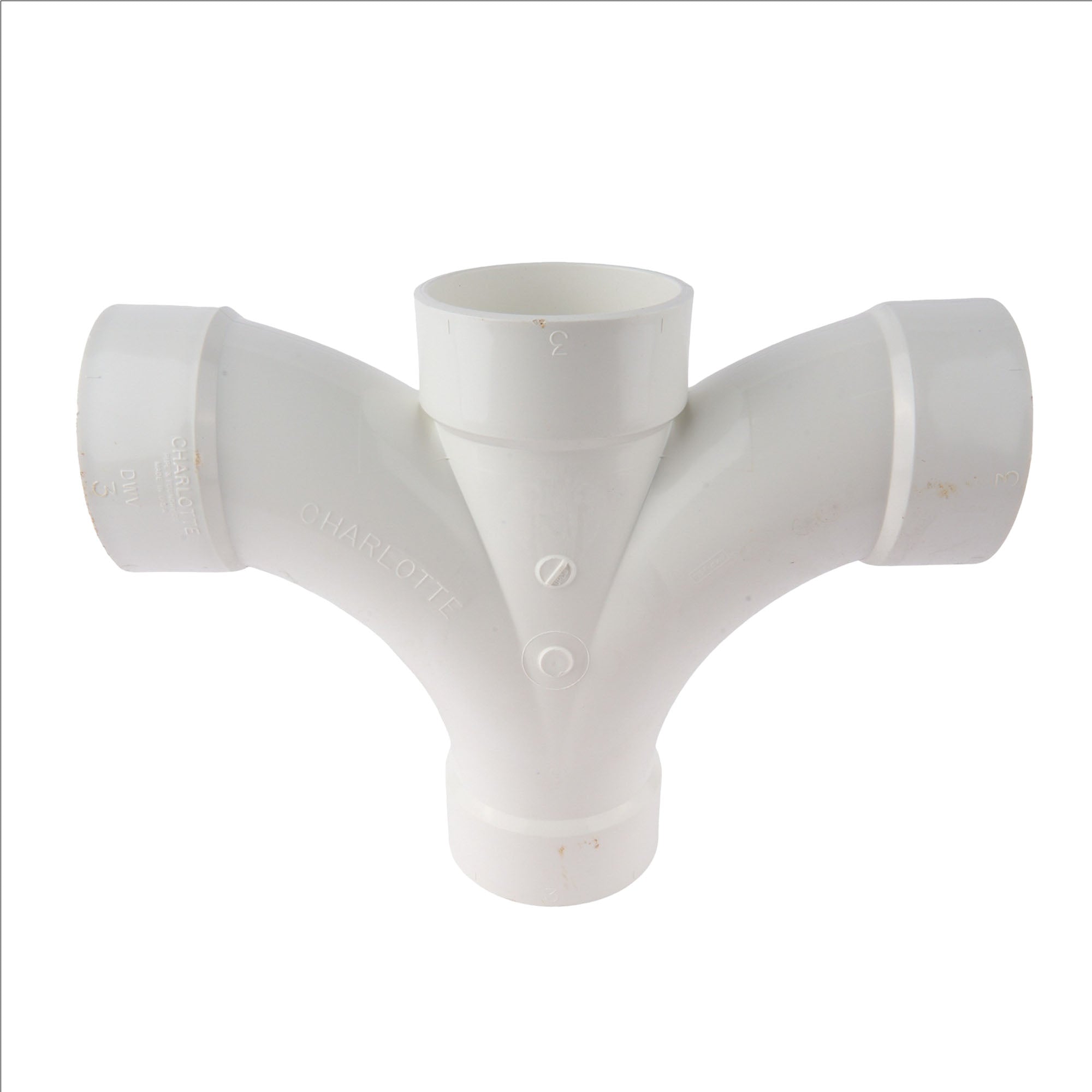 PVC DWV Double Wye 3"