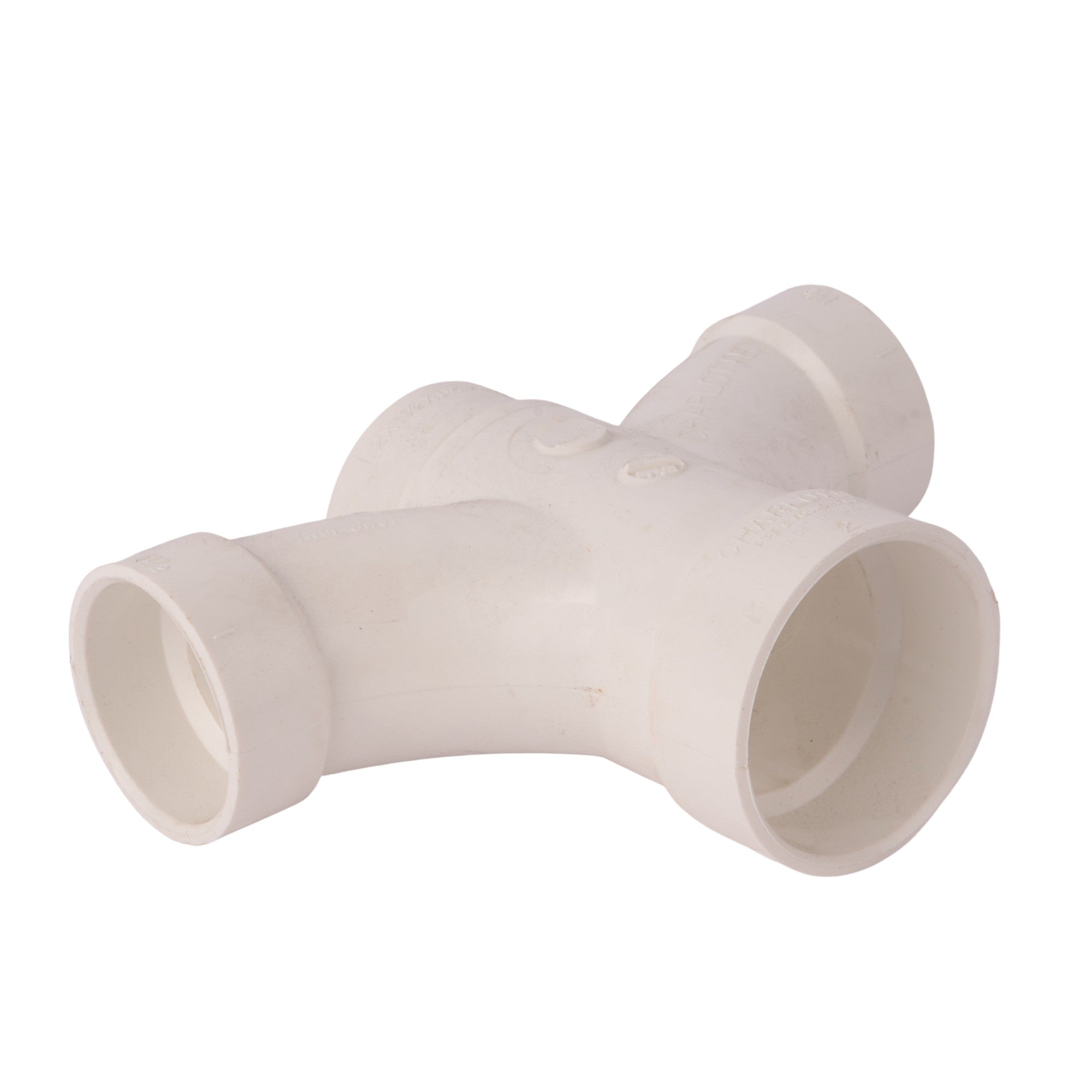 PVC DWV Double Fixture Tee 2" x 1-1/2" x 1-1/2" x 1-1/2"