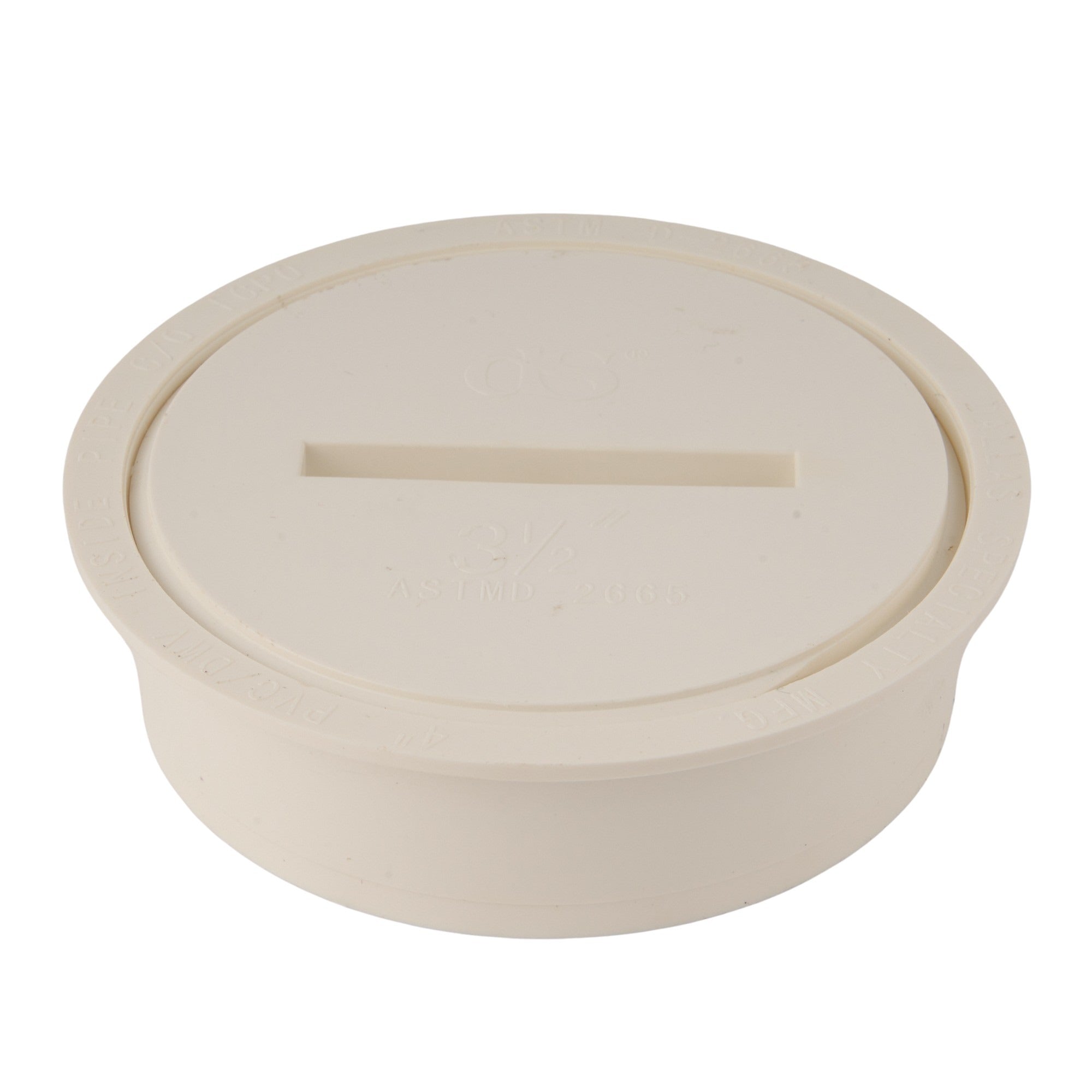 PVC DWV Cleanout Adaptor w/1-1/2" Plug (Spigot x FIP) 4"