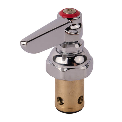Eterna - RTC - Spindle - Assembly - Red - Lever - Handle - & - Screw - 18 - 77 - GPM - APEX Supply Co.