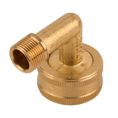 OD Tube Brass Dishwasher Elbow 3/8" OD x 3/4" FHT