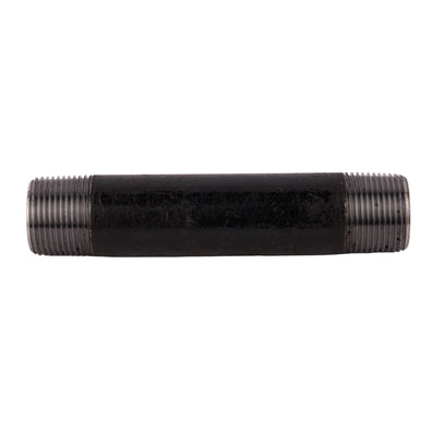 1" x 6" Black Nipple 1" x 6"