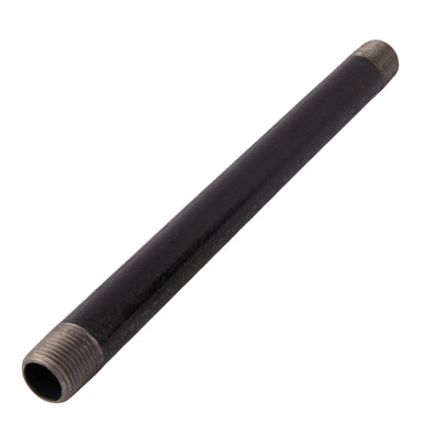 1/2" x 10" Black Nipple - APEX Supply Co.