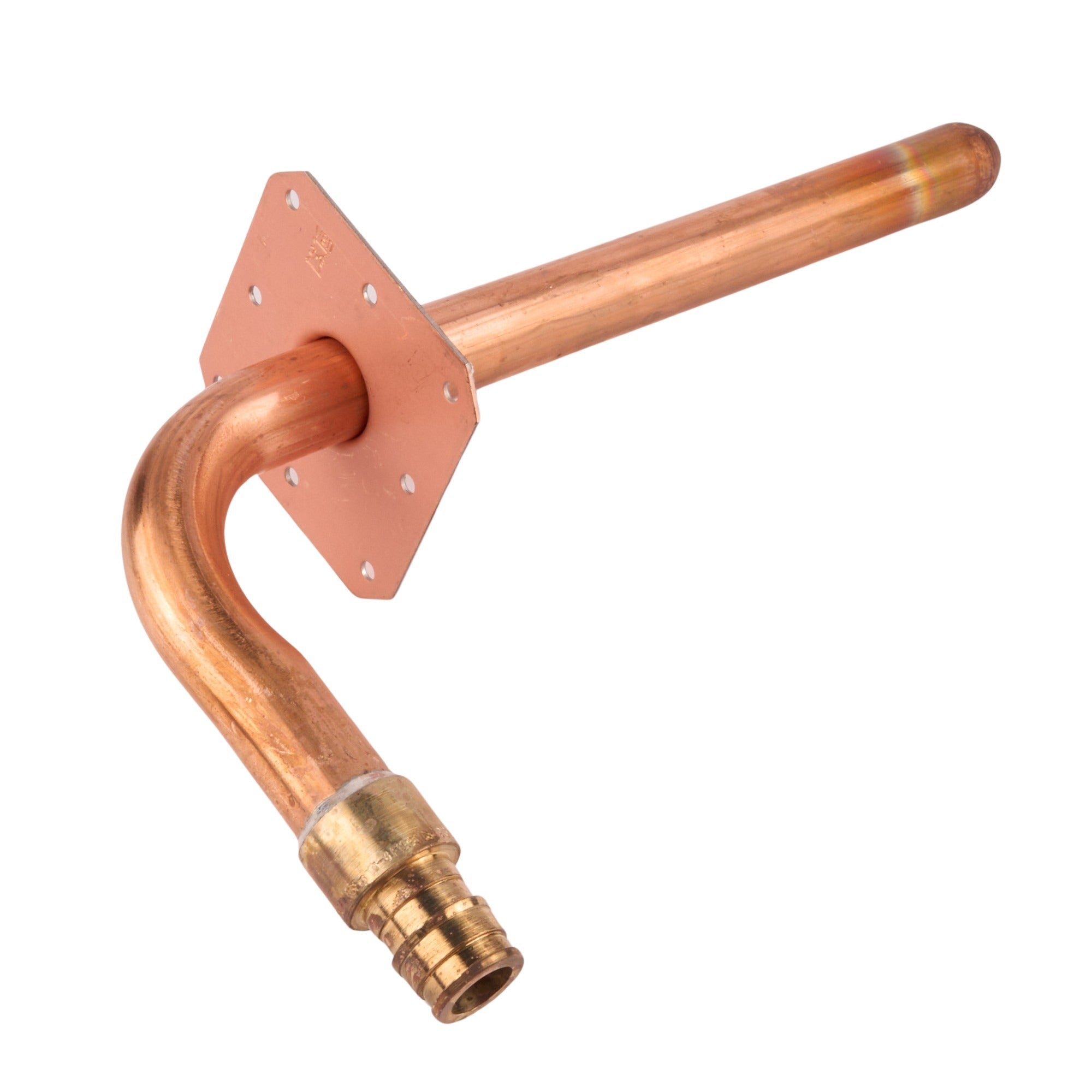 Sioux Chief Expansion PEX Crimp Copper Stub Out Elbow (4" x 8") (Lead Free) 1/2"