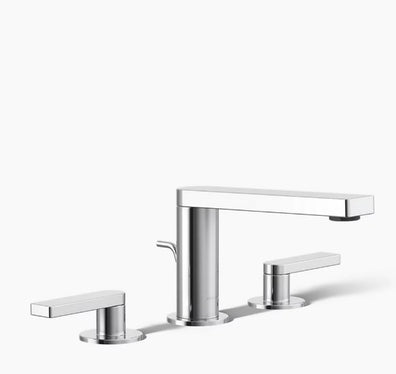Kohler Composed Widespread Bathroom Faucet with Lever Handles - Pop Up Included - APEX Supply Co.