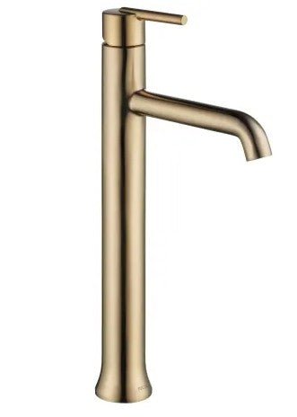 Delta Trinsic Single Hole Vessel Bathroom Faucet - Metal Pop - Up Drain Assembly Not Included - APEX Supply Co.