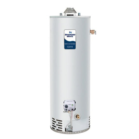 Bradford White 50 Gallon Water Heater w/ White Rogers Valve 6 Year/6 Year Warrantee (Natural Gas) - APEX Supply Co.