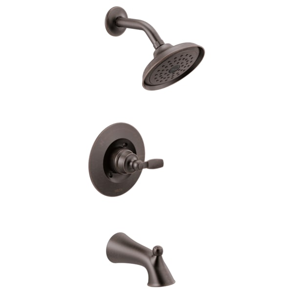 Delta Woodhurst Tub and Shower Trim Package with 1.75 GPM Single Function Shower Head - APEX Supply Co.