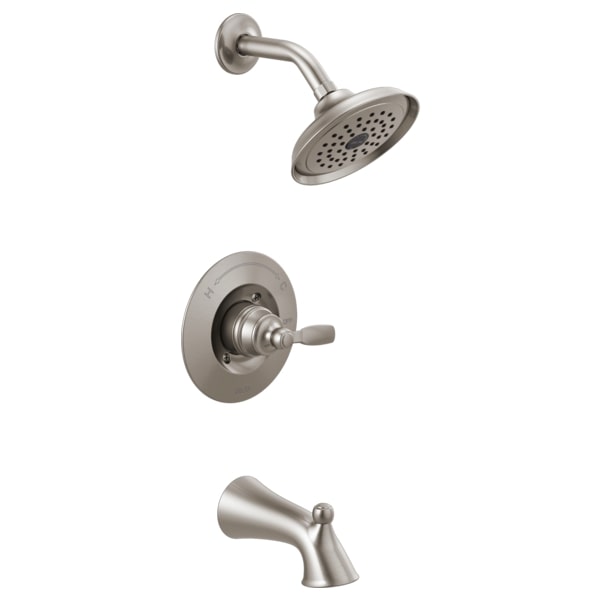 Delta Woodhurst Tub and Shower Trim Package with 1.75 GPM Single Function Shower Head - APEX Supply Co.