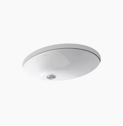 Kohler Caxton 21 - 1/4" x 17 - 1/4" Undermount Bathroom Sink with Overflow - APEX Supply Co.
