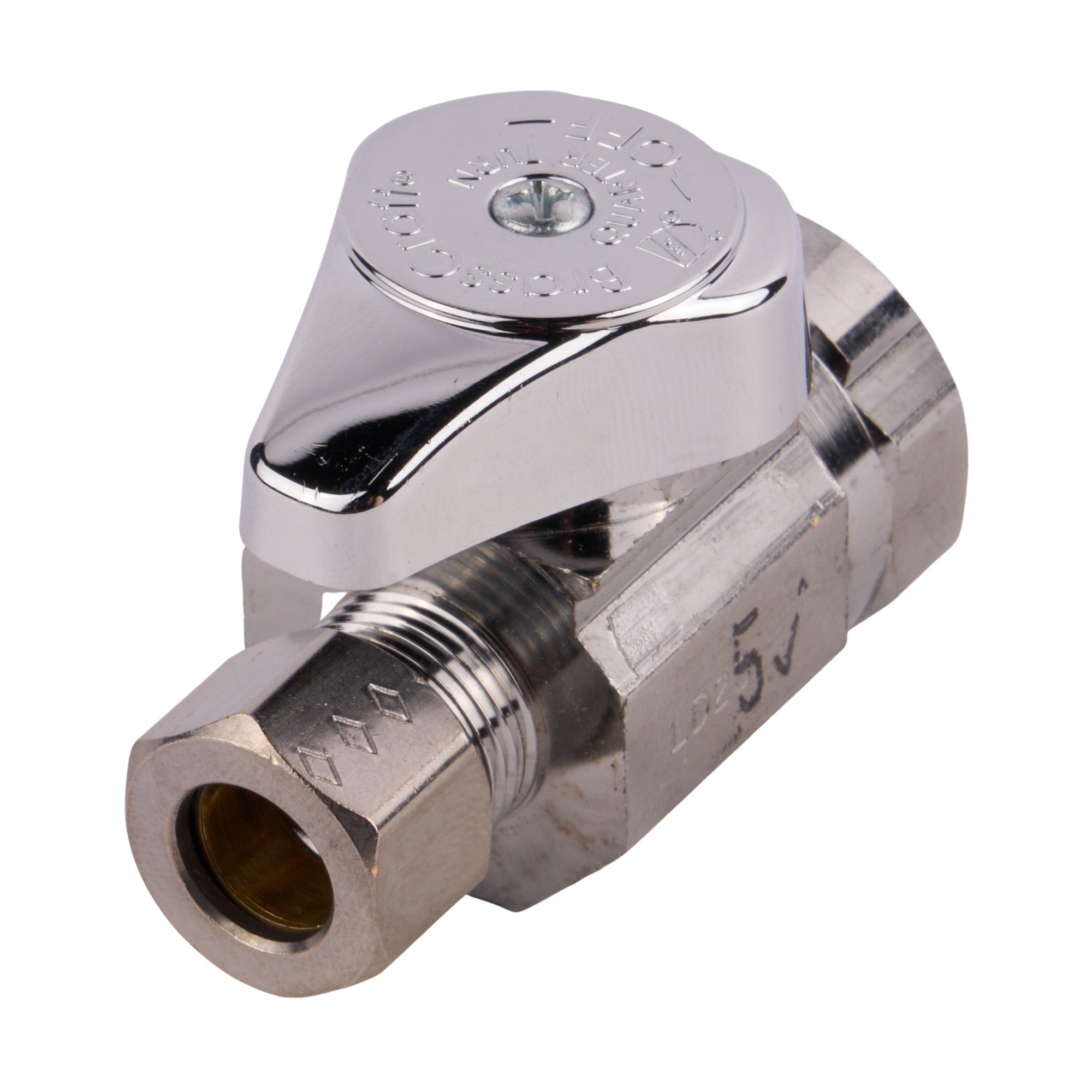 1/2" Fip X 3/8" Od Compression 1/4 Turn Straight Stop