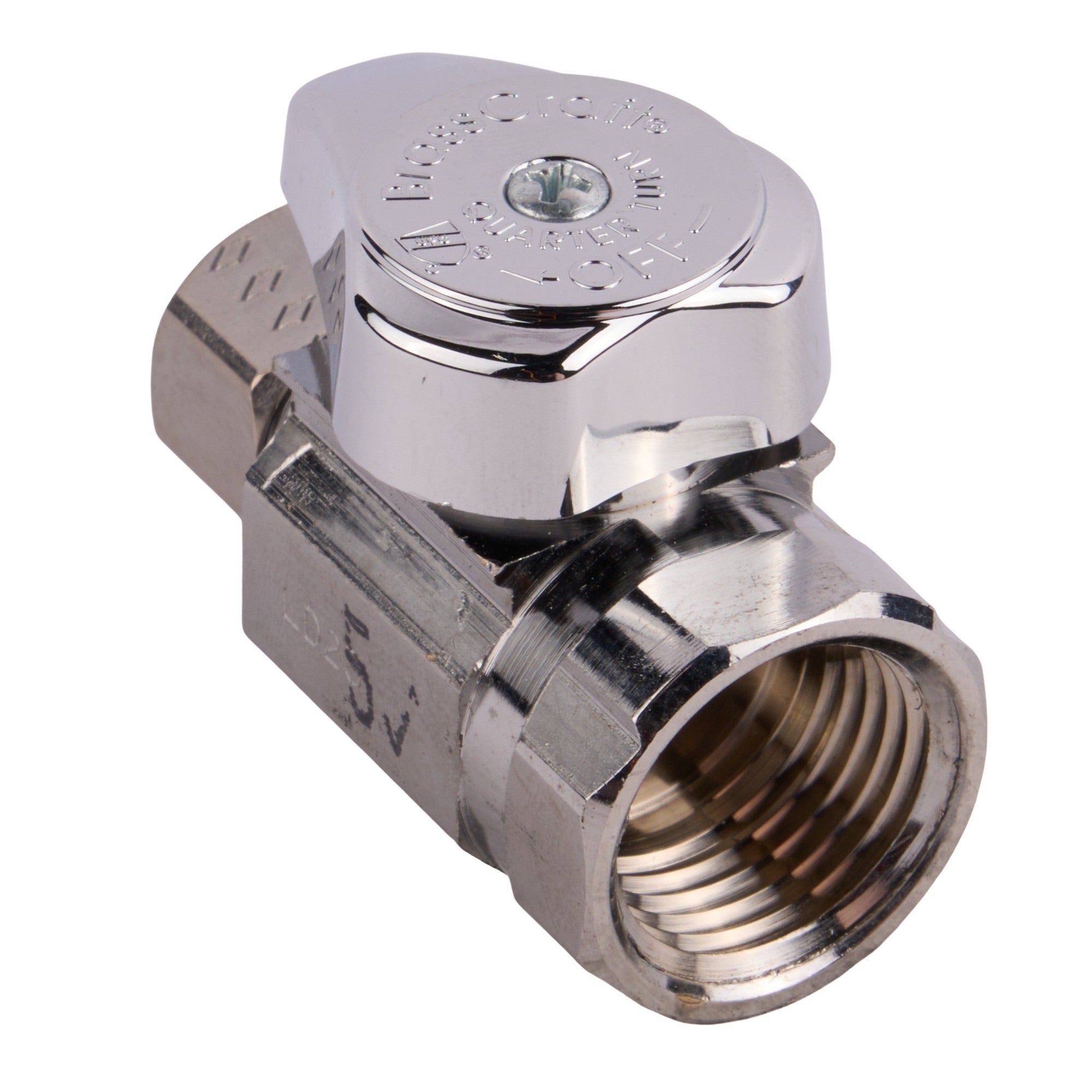 1/2" Fip X 3/8" Od Compression 1/4 Turn Straight Stop