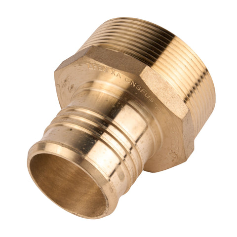Zurn PEX Brass Male Threaded Adapter Crimp x MNPT (Lead Free) 2"