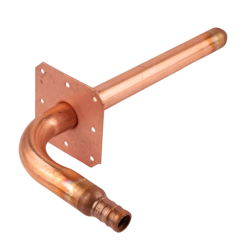 Sioux Chief PowerPEX Crimp Copper Stub Out Elbow (3-1/2" x 8") (Lead Free) 1/2"