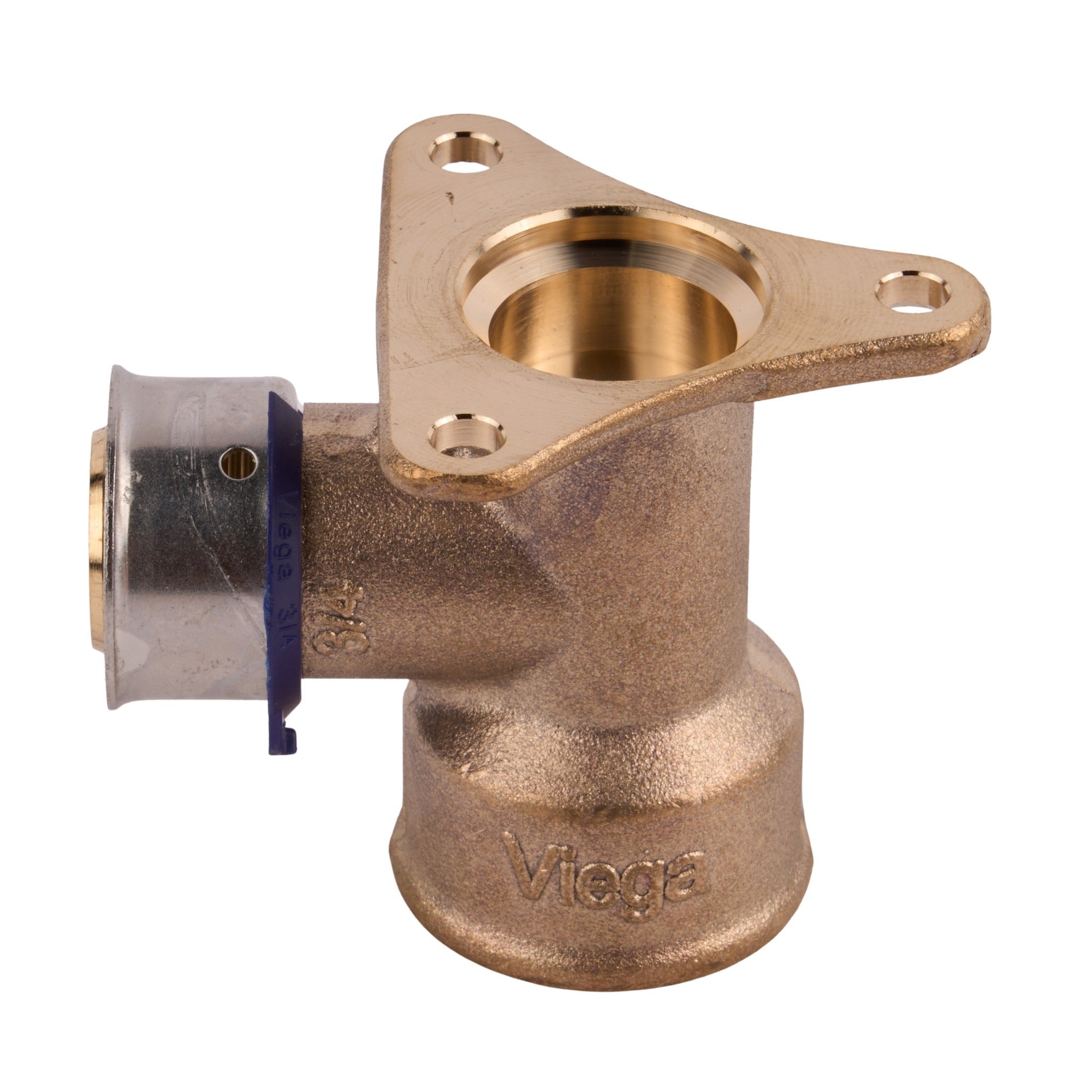 Viega Press Bronze Drop Ear 90° Elbow Press x FPT (Lead Free) 3/4"