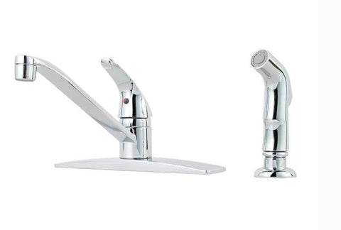 Pfister Pfirst Series 1.8 GPM Kitchen Faucet - Includes Side Spray and Escutcheon - APEX Supply Co.