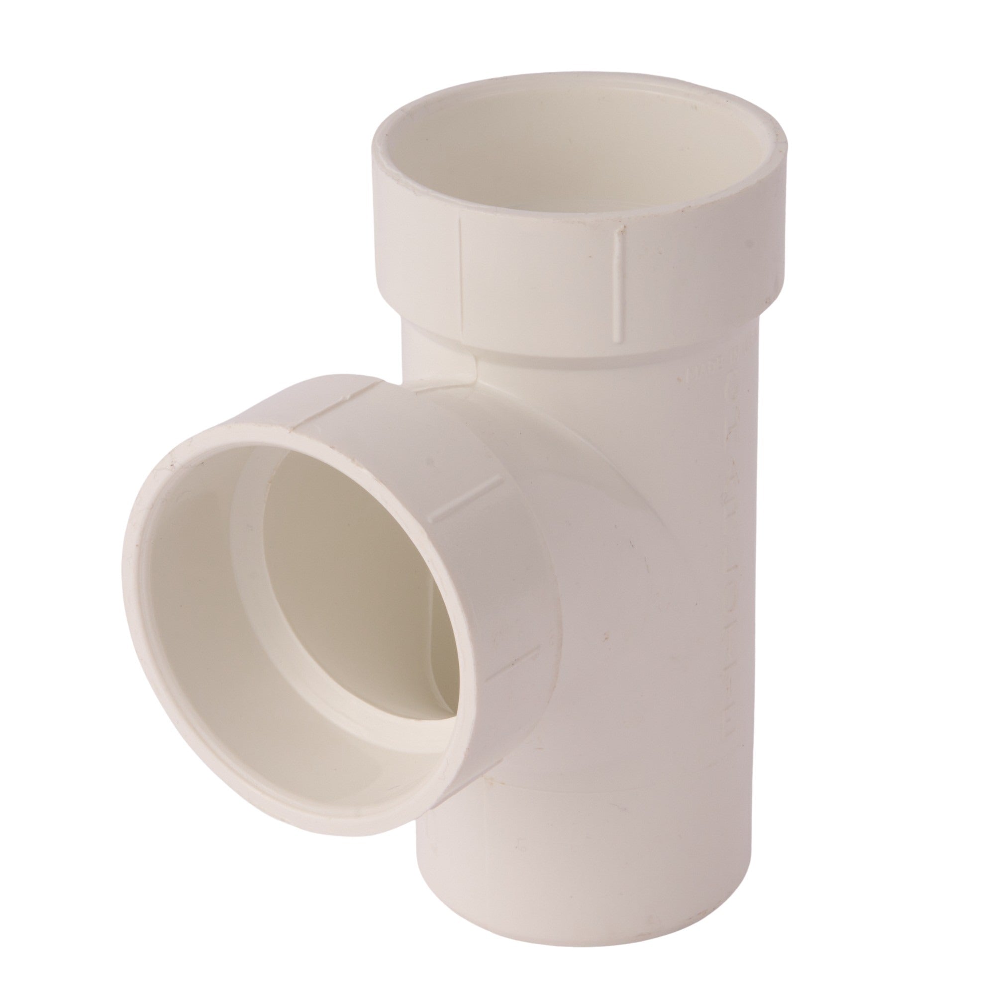 PVC DWV Reducing Street Sanitary Tee (Socket x Socket x Spigot) 2"