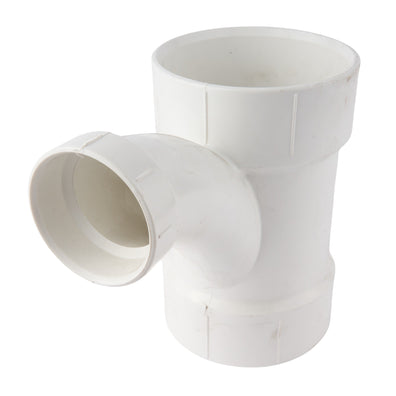PVC DWV Combo Reducing Wye 4" x 4" x 2"
