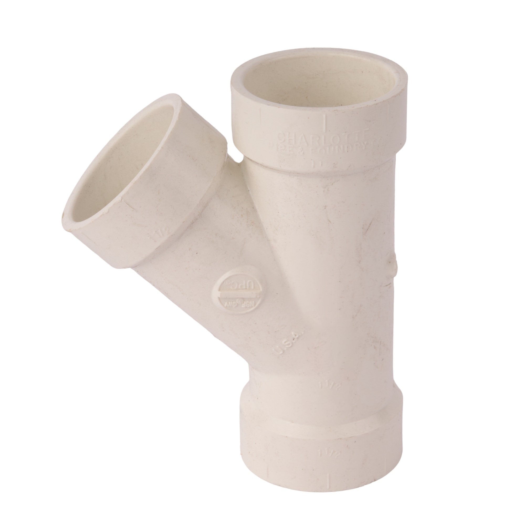 PVC DWV Wye 1-1/2"