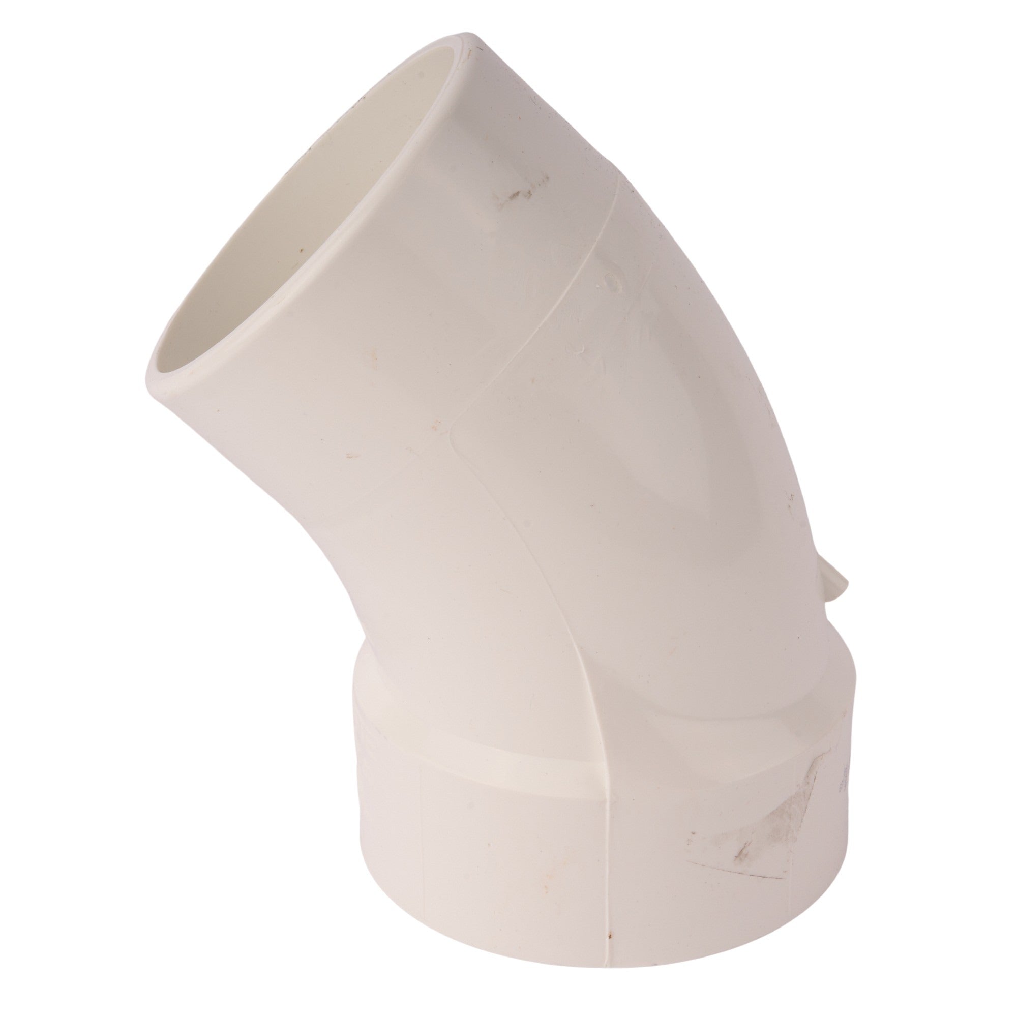 PVC DWV 45° Street Elbow (Socket x Spigot) 4"