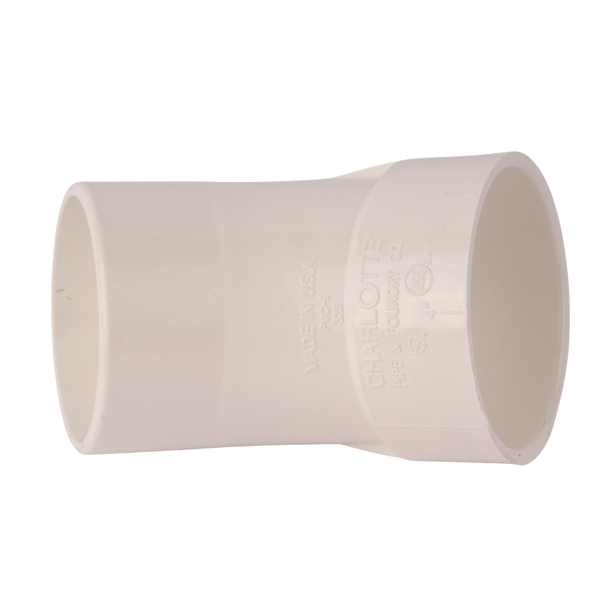 PVC DWV 45° Street Elbow (Socket x Spigot) 4"